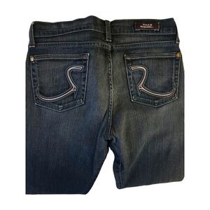 Vintage Rock & Republic Women's Dark Blue Straight Leg Jeans